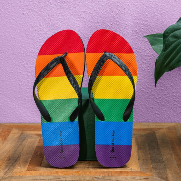 Regenboog slippers